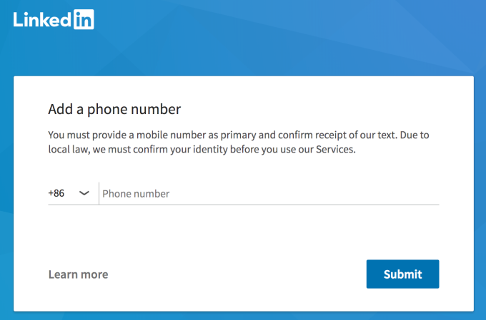 LinkedIn ahora requiere verificación de número de teléfono para todos los usuarios en China 2 linkedin china