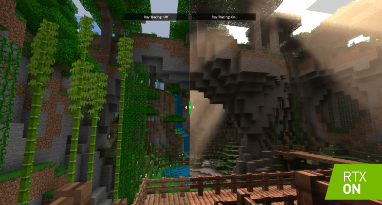 Minecraft obtendrá grandes mejoras de iluminación, sombra y color a través del trazado de rayos de Nvidia 1 Minecraft obtendrá grandes mejoras de iluminación, sombra y color a través del trazado de rayos de Nvidia