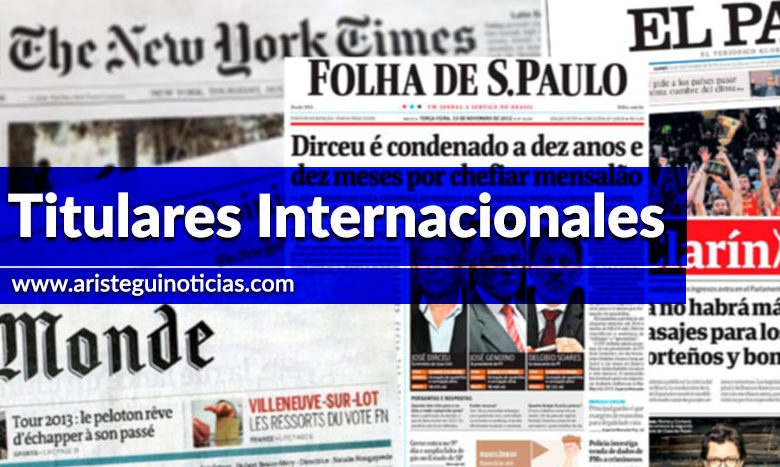 El mundo se une en protesta contra el racismo | Primeras planas del mundo 08/06/2020 1 Demócratas, testigos y el juicio político de Trump | Primeras planas del mundo 20/01/2020