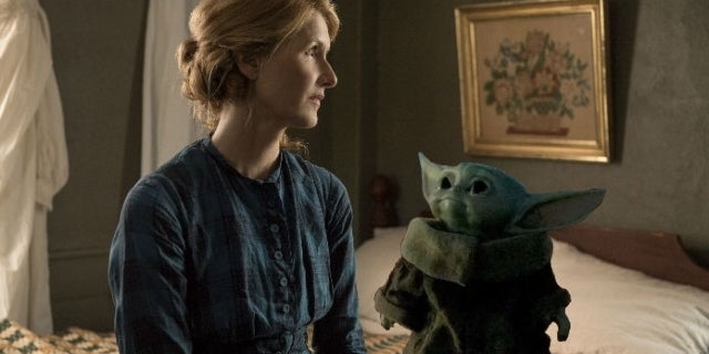 Laura Dern explica su relación con el bebé Yoda: "No es inapropiado" 1 Laura Dern explica su relación con el bebé Yoda No