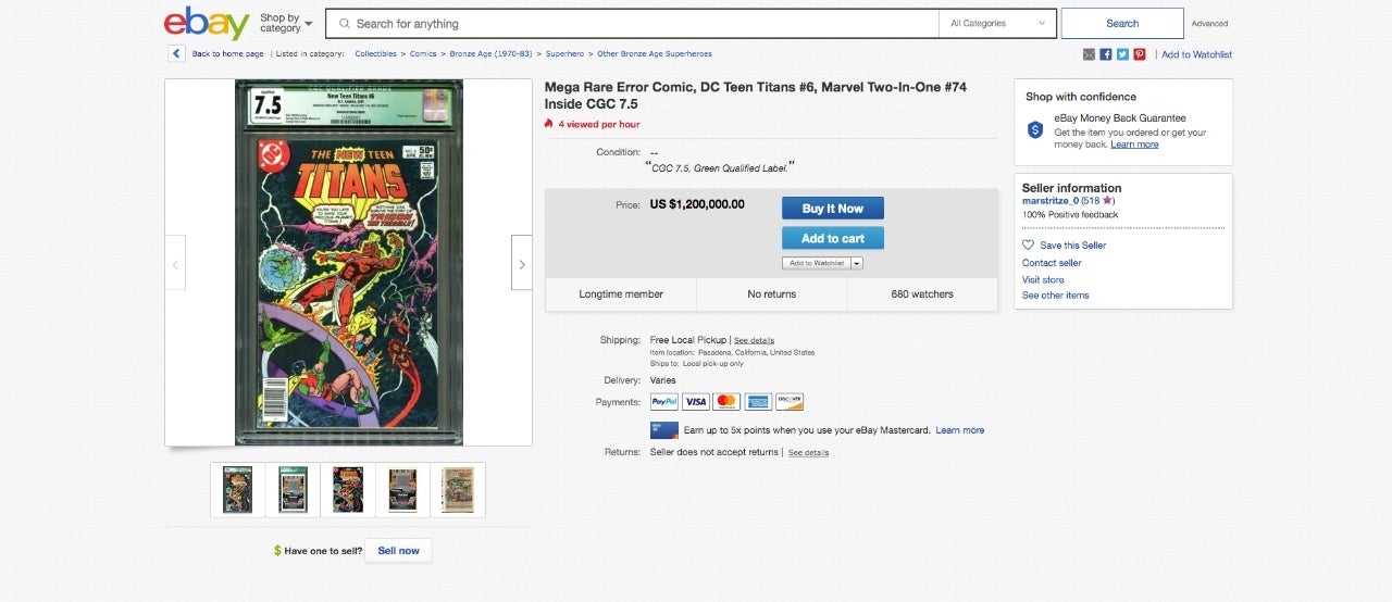 Nuevo Teen Titans # 6 listado de eBay Nuevo Teen Titans # 6 listado de eBay
