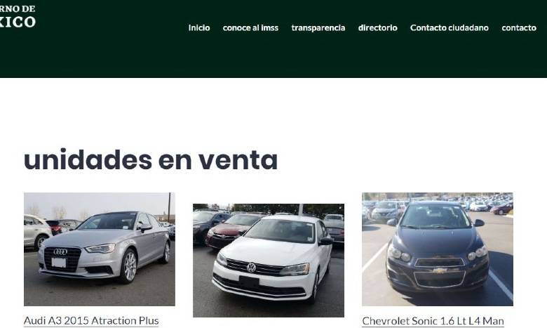 Denuncia IMSS página web falsa; en el portal apócrifo venden autos 1 Denuncia IMSS página web falsa en el portal apócrifo venden