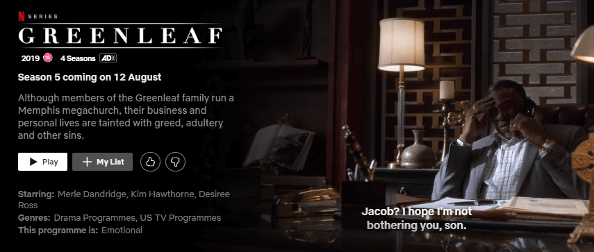 greenleaf-s5-netflix-fecha-de-lanzamiento-original greenleaf s5 netflix fecha de lanzamiento original