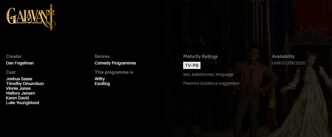 galavant-dejando-netflix galavant dejando netflix