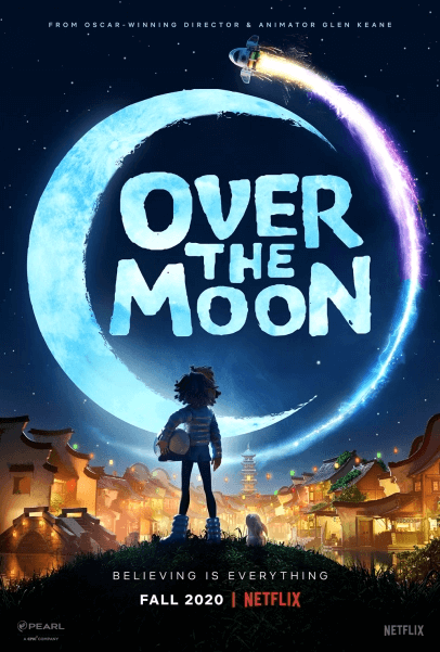 Póster de película animada sobre la luna que llegará a Netflix en otoño de 2020 Película animada Over the Moon llegará a Netflix en otoño de 2020 Póster