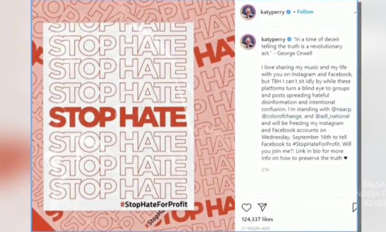 Por qué algunos famosos hacen boicot contra Facebook e Instagram 1 1600455067 Por que algunos famosos hacen boicot contra Facebook e Instagram