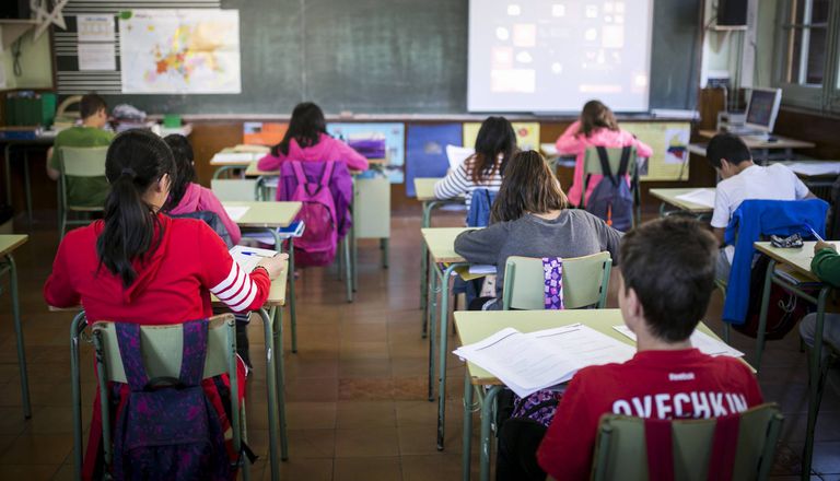Cataluña implanta un plan piloto para impartir religión islámica este curso 2 Alumnos en un colegio público de Cataluña.