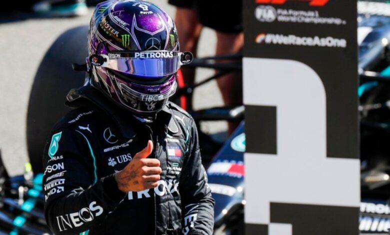 F1 Hamilton gana la pole position en Monza Perez saldra