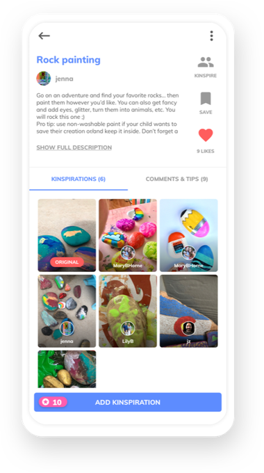 La nueva aplicación de Kinspire ayuda a los padres a encontrar actividades para niños sin pantalla 2 La nueva aplicacion de Kinspire ayuda a los padres a
