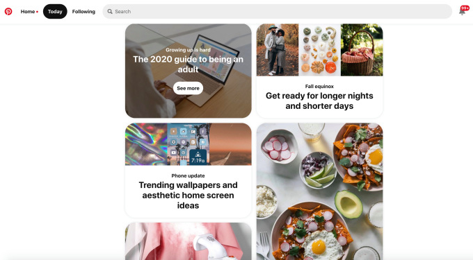 Pinterest rompe el récord de descargas diarias debido al interés de los usuarios en las ideas de diseño de iOS 14 2 Pinterest rompe el record de descargas diarias debido al interes