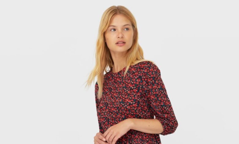 Este es el vestido midi de flores de Stradivarius destinado a convertirse en viral este otoño 1 vetsido midi stradivarius