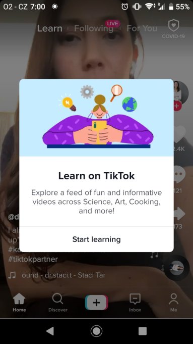 TikTok prueba una pestaña de aprendizaje para mostrar videos educativos y de procedimientos 2 TikTok prueba una pestana de aprendizaje para mostrar videos educativos