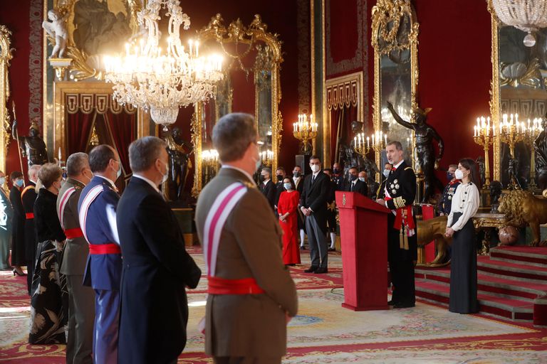 Reforma inclusiva y transparente 2 El rey Felipe VI, durante su intervención en la ceremonia de la Pascua Militar de 2021.
