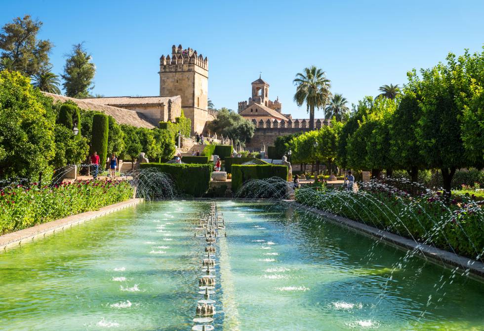 Córdoba en verde: jardines, senderos, patios y laberintos 5 Los jardines del Alcázar de los Reyes Cristianos, en Córdoba.