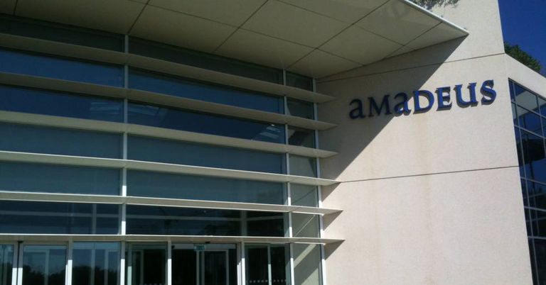 Amadeus presenta dos proyectos a los fondos europeos para digitalizar el sector turístico 2 Entrada de la uno de los edificios de oficina de Amadeus.