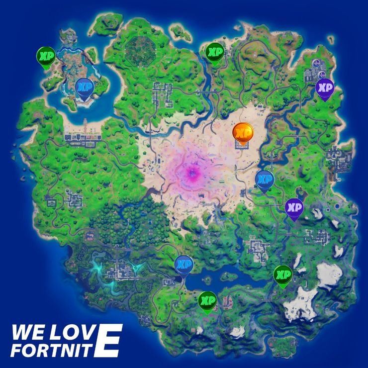 Cada ubicación de monedas XP de la semana 13 de la temporada 5 de Fortnite | 2 Cada ubicacion de monedas XP de la semana 13 de.5