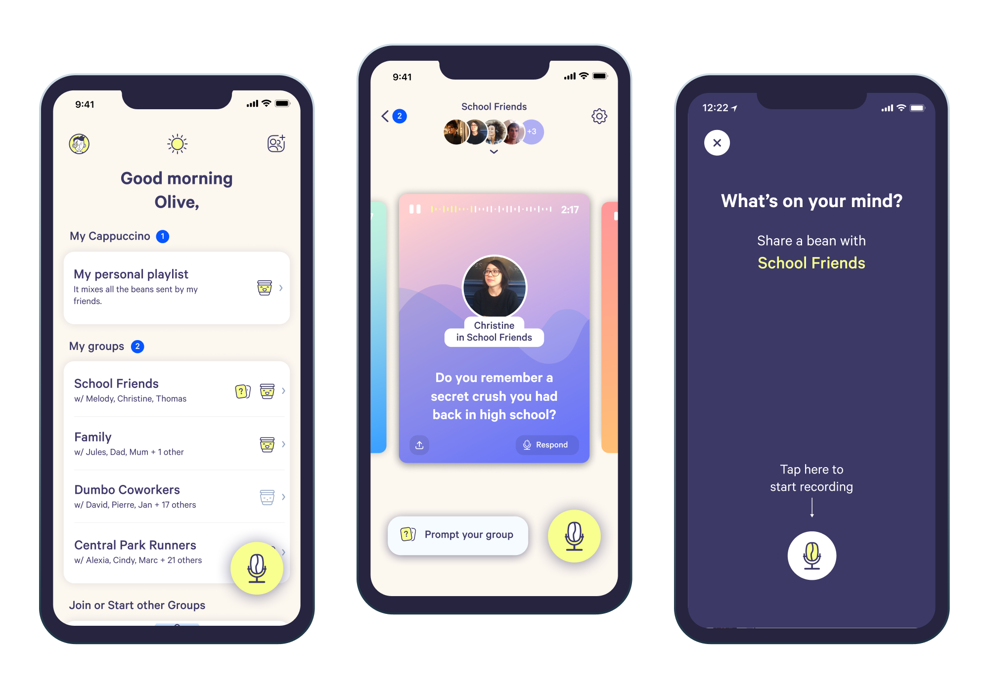 Cappuccino te permite compartir historias de audio breves e íntimas con tus amigos 2 Cappuccino te permite compartir historias de audio breves e intimas