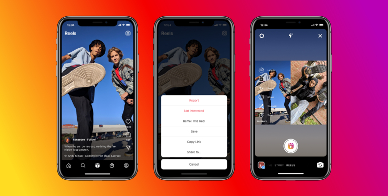 Instagram lanza oficialmente Remix on Reels, una función similar a TikTok Duets 1 Instagram lanza oficialmente Remix on Reels, una función similar a TikTok Duets
