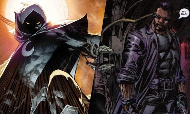 Por qué Marvel's Moon Knight y Blade deberían cruzarse en el MCU 1 Por que Marvels Moon Knight y Blade deberian cruzarse en
