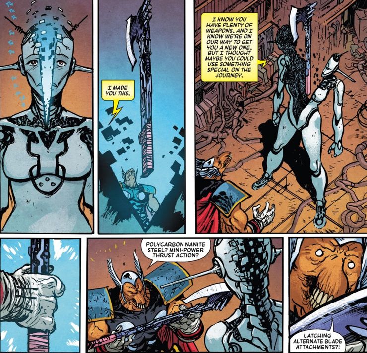 El arma más nueva de Beta Ray Bill le permite ser su verdadero yo aparte de Thor 2 El arma mas nueva de Beta Ray Bill le permite.5
