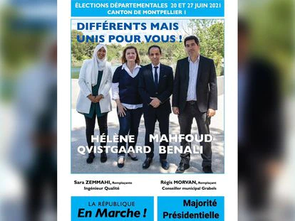 El uso del velo musulmán por parte de una candidata abre una brecha en el partido de Macron 1 El uso del velo musulman por parte de una candidata