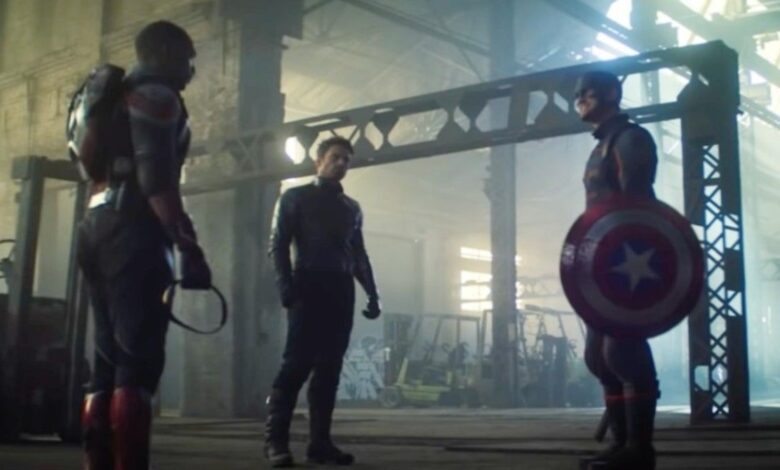 Épico video de acrobacias detrás de escena muestra la pelea de Sam y Bucky con John Walker 1 Epico video de acrobacias detras de escena muestra la pelea