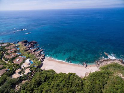 La pandemia dispara en un 40% el número de milmillonarios en América Latina 2 Vista aérea de Punta Mita, uno de los destinos más caros y lujosos de México.