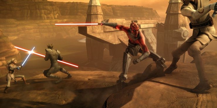 Star Wars: 10 mejores escenas de la rivalidad de Obi-Wan Kenobi y Maul 2 Star Wars 10 mejores escenas de la rivalidad de Obi Wan.5