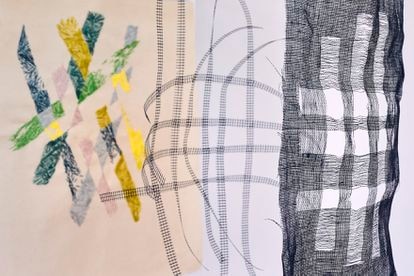 La hilandera del cosmos 2 Obra de la diseñadora Hella Jongerius que forma parte de la exposición Kosmos weben (Tejiendo el cosmos), abierta en Berlín hasta el 15 de agosto.