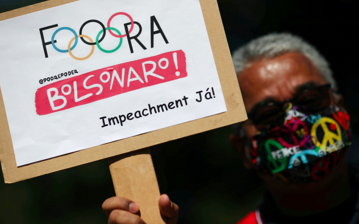Manifestantes en Brasil piden juicio político a Bolsonaro 2 Manifestantes en Brasil piden juicio politico a Bolsonaro