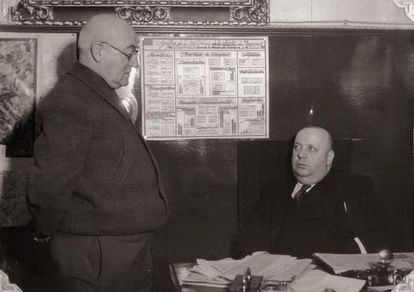Un legado inédito para mantener viva la memoria del exilio español 5 El General Miaja con Indalecio Prieto.