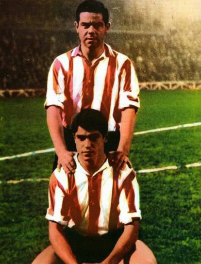 Athletic: 25 parejas de hermanos 3 Enero Arieta, en pie y su hermano Antón, agachado