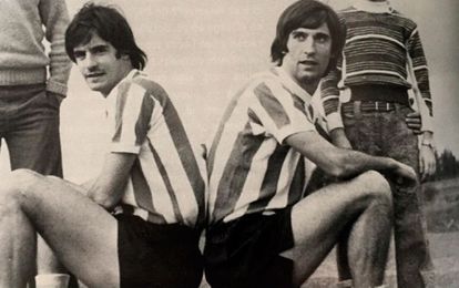 Athletic: 25 parejas de hermanos 4 Txetxu Rojo, a la izquierda y José Ángel a la derecha