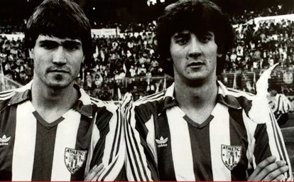 Athletic: 25 parejas de hermanos 2 Julio Salinas, a la izquierda y Patxi a la derecha