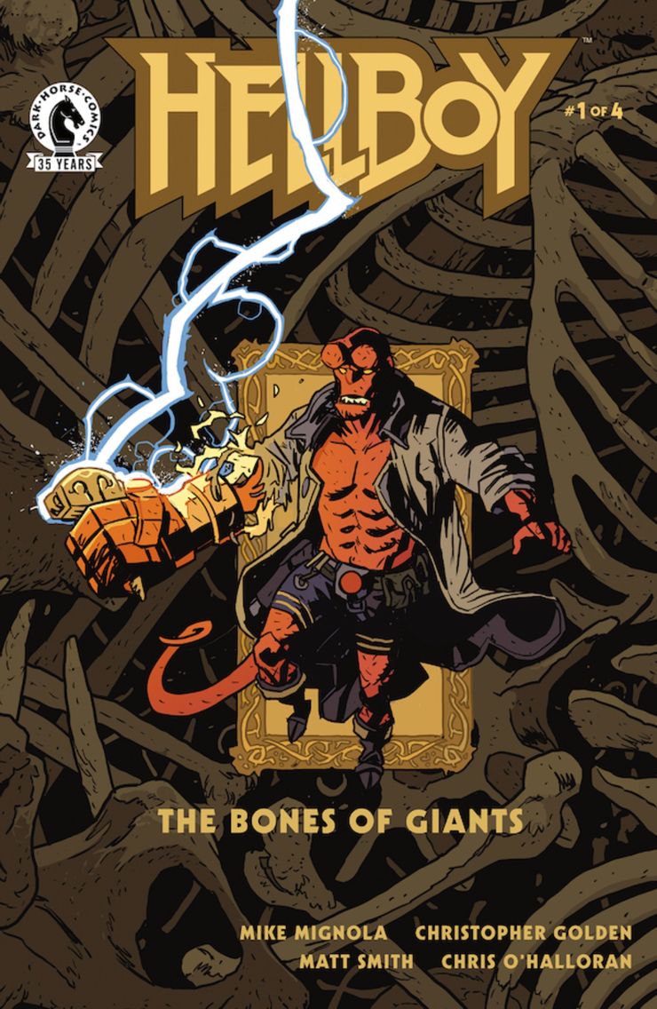 Hellboy empuña el martillo de Thor Mjolnir en el nuevo cómic The Bones of Giants 2 Hellboy empuna el martillo de Thor Mjolnir en el nuevo.5