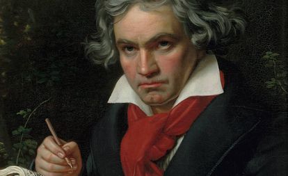 La abuela de Beethoven no era de Artajona 2 Retrato de Beethoven pintado por J. Kriehuber.