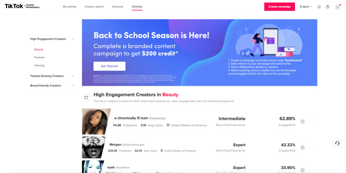 La nueva API de Creator Marketplace de TikTok permite a las empresas de marketing influyentes acceder a datos de primera mano 2 La nueva API de Creator Marketplace de TikTok permite a