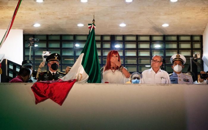 Campeche: Layda Sansores lanza ‘¡viva la Cuarta Transformación!’ durante ceremonia del Grito 1 Campeche Layda Sansores lanza ‘¡viva la Cuarta Transformacion durante ceremonia