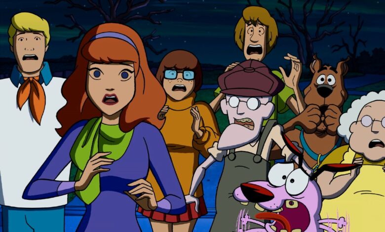 Scooby-Doo se encuentra con Courage, el perro cobarde Clip: Daphne soborna a los perros con bocadillos [EXCLUSIVE]
