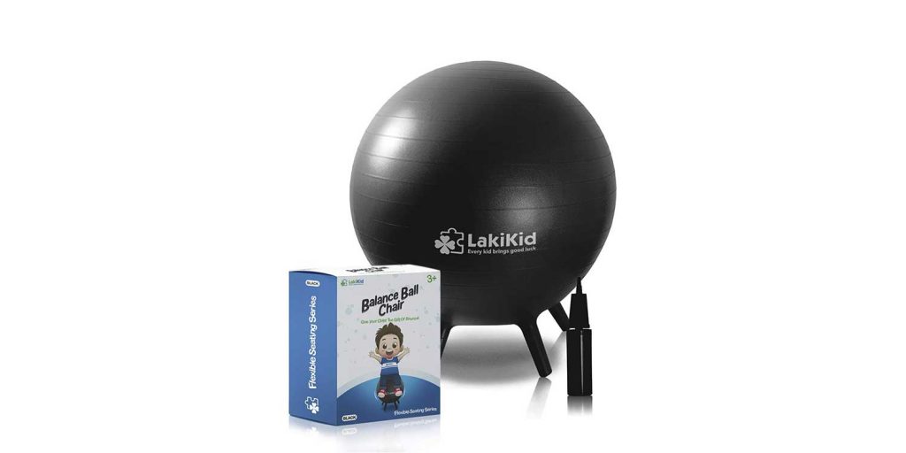 Los beneficios de la silla de bola de equilibrio para niños. 3 Silla de bola de estabilidad flexible LakiKid con patas