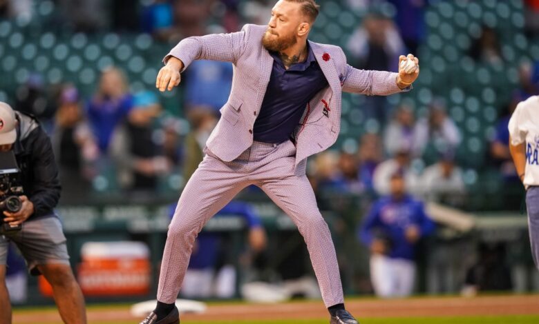 Entre los peores del béisbol: Conor McGregor y otros terribles primeros lanzamientos de Grandes Ligas 1 1633531624 Entre los peores del beisbol Conor McGregor y otros terribles