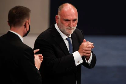 Los Premios Princesa de Asturias vuelven a convertir Oviedo en una fiesta 4 El chef José Andrés, premio Princesa de Asturias de la Concordia, durante la ceremonia de entrega de los Premios Princesa de Asturias.