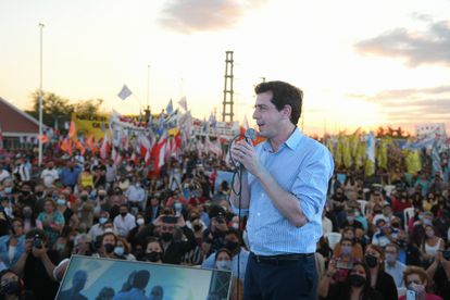 Eduardo de Pedro, el ministro argentino que lucha contra la tartamudez 2 Eduardo de Pedro, durante un acto público en Buenos Aires, en 2019.