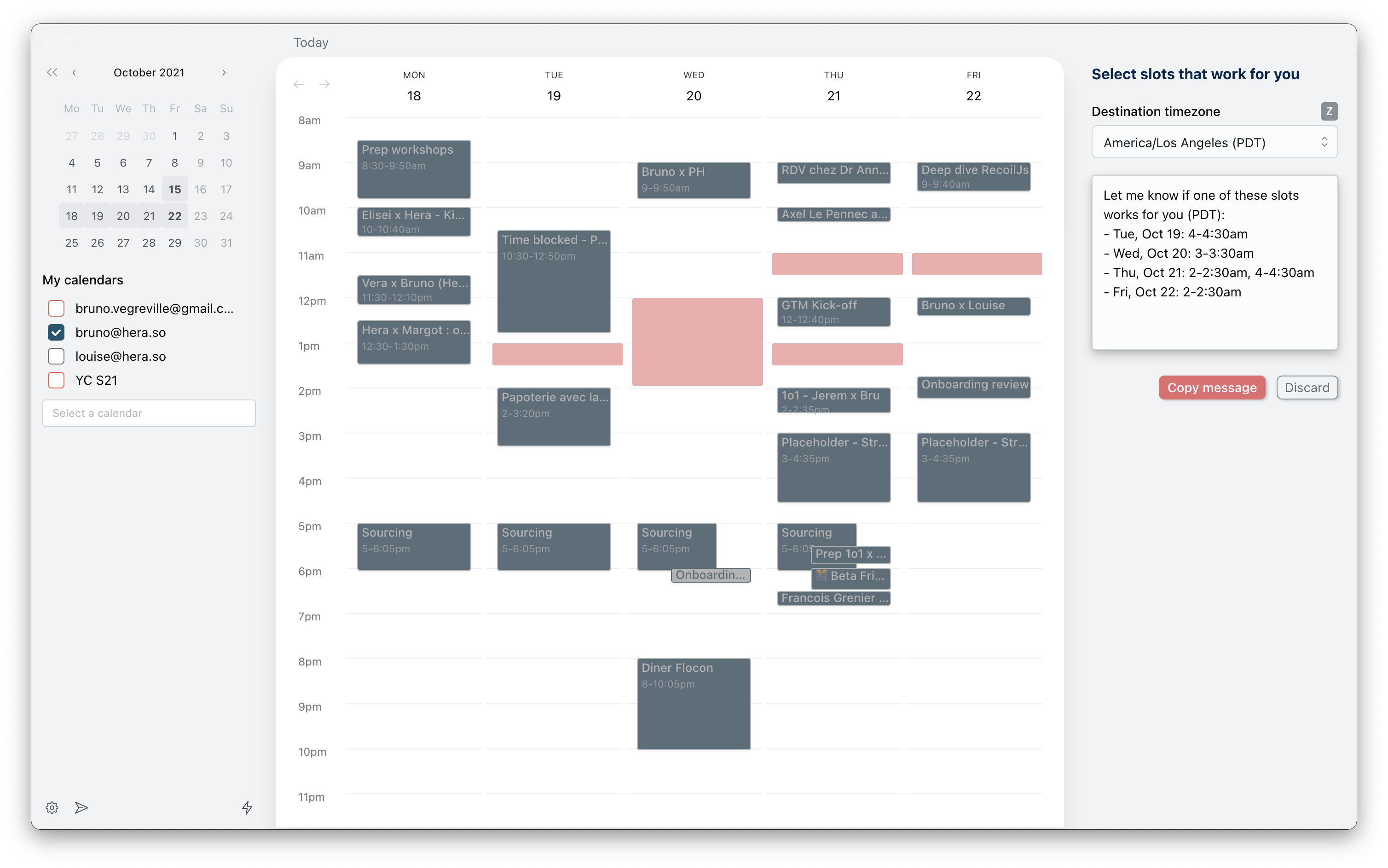 Hera es una nueva aplicación de calendario para personas con muchas reuniones virtuales 2 Hera es una nueva aplicacion de calendario para personas con
