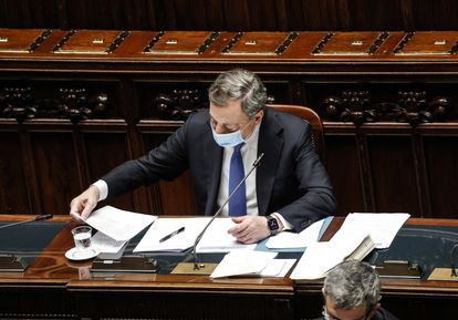 Italia bajará los impuestos en 2022 2 El primer ministro italiano, Mario Draghi, este miércoles.