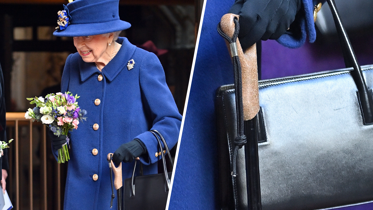 La reina Isabel II utiliza un bastón por primera vez en un acto público 1 La reina Isabel II utiliza un baston por primera vez