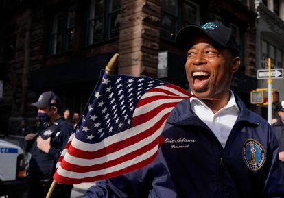 Las minorías conquistan mayorías en Estados Unidos 2 El alcalde electo de Nueva York, Eric Adams, en el desfile del Día de los Veteranos, el pasado 11 de noviembre en la ciudad estadounidense.