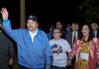 América rechaza las elecciones de Nicaragua: “No tienen legitimidad democrática” 2 El presidente de Nicaragua, Daniel Ortega, junto a su esposa y vicepresidenta, Rosario Murillo, el pasado lunes, en Managua.