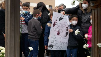 Crimen individual, drama colectivo: “Que Álex sea el último en morir así” 2 Concentración en recuerdo de Álex, el niño de nueve años asesinado en Lardero (Logroño).