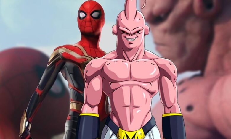 Dragon Ball x Marvel Art Imagines pelea entre Spider-Man y Buu 1 Dragon Ball x Marvel Art Imagines pelea entre Spider Man y